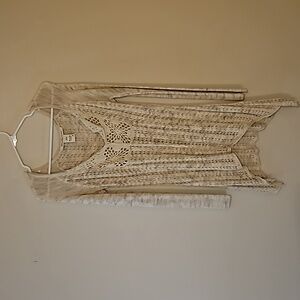 Beige, boho-style sweater